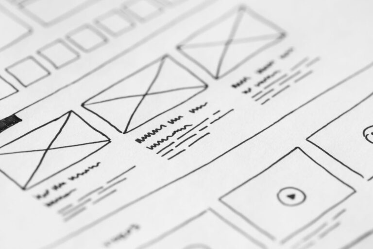 UI UX tasarım taslakları